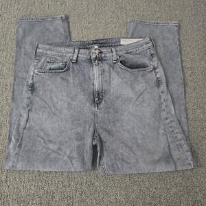 Rag & Bone Nina High Rise Ankle Cigarette Jeans Womens 32 Gray Denim